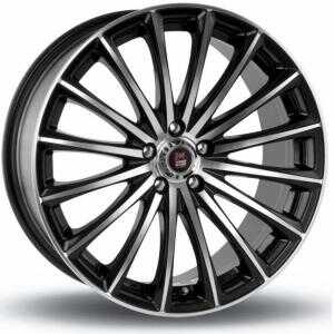 24h du mans GP1 Satin Black Machined Face 7.5x17 4/108 ET25 N65.1