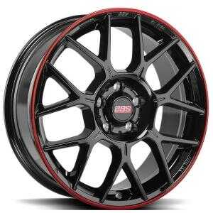 BBS XR Black Red 7.5x17 5/108 ET45 N70