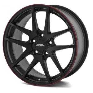 Inter action Red Hot Matt Black 7.5x17 4/100 ET40 N73.1