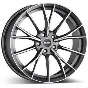 MAK Fabrikt Gunmetal Machined Face 9x18 5/120 ET44 N72.6