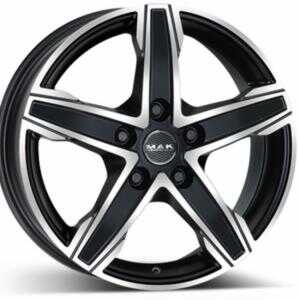 MAK King5 Matt Black Polished 7.5x18 5/130 ET43 N84.1