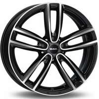 MAK Oxford Black Machined Face 6.5x16 5/112 ET54 N66.6