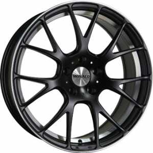 Monaco Mirabeau Matt Black Polished 7x17 4/100 ET42 N73.1