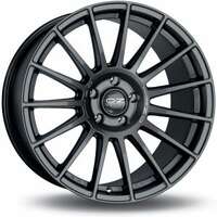 OZ Superturismo Dakar Matt Gun Metal Silver Lettering 10x21 5/112 ET46 N66.5