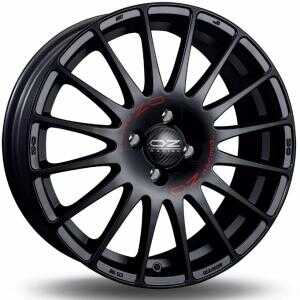 OZ Superturismo GT Matt Black Red Lettering 6.5x15 4/100 ET43 N68