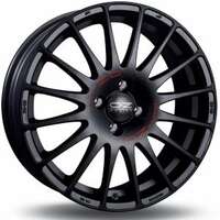 OZ Superturismo GT Matt Black Red Lettering 7x18 4/100 ET50 N56.1