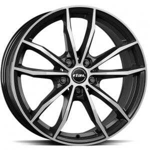 Rial X12 Diamond Black Polish 7.5x18 5/112 ET46 N57.1