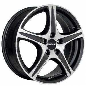 Ronal R56 Matt Black Polished 8x18 5/112 ET35 N76