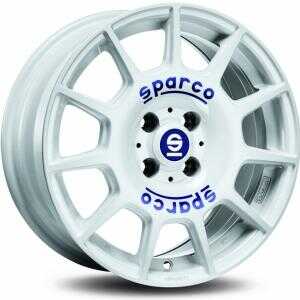 Sparco Terra White Blue Lettering 7x16 4/100 ET42 N63.3